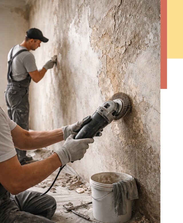 Снятие и удаление краски со стен в чернушке от 2133 руб. — ОТДЕЛОЧНИК-Чрш