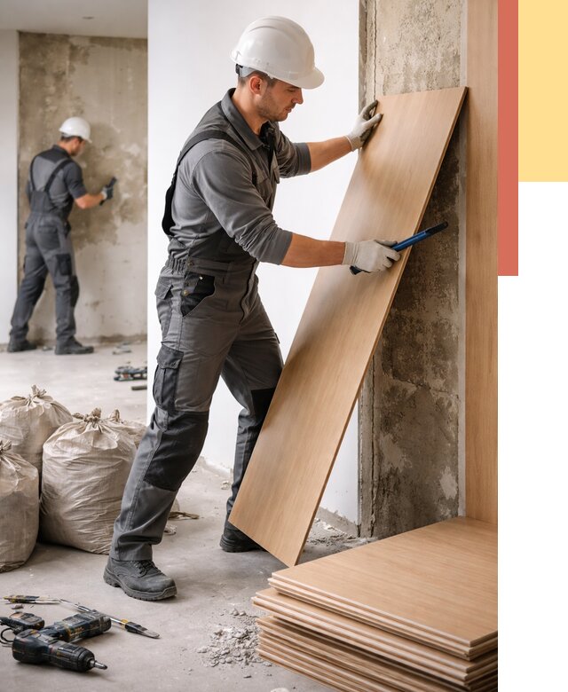 Демонтаж стеновых панелей в чернушке от 3555 руб. за м² быстро и недорого | ОТДЕЛОЧНИК-Чрш