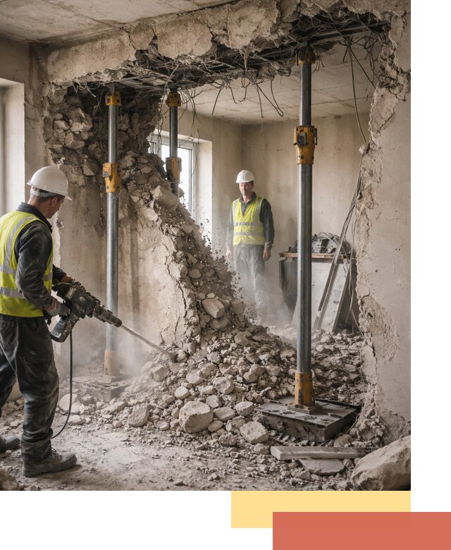 Снос несущих стен в чернушке с гарантией безопасности и качества