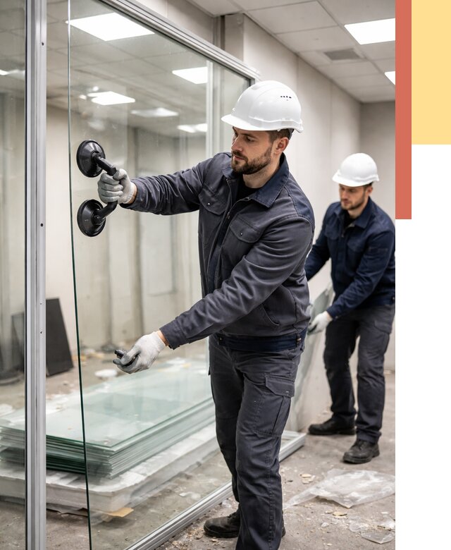 Демонтаж стеклянных перегородок в чернушке от 3250 руб. — быстро и недорого | ОТДЕЛОЧНИК-Чрш