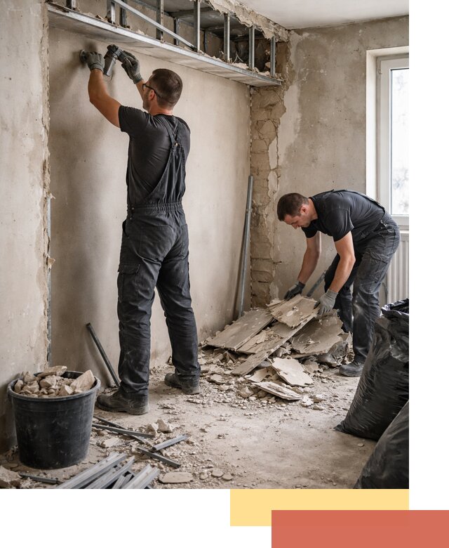 Демонтаж короба из гипсокартона в чернушке быстро и аккуратно