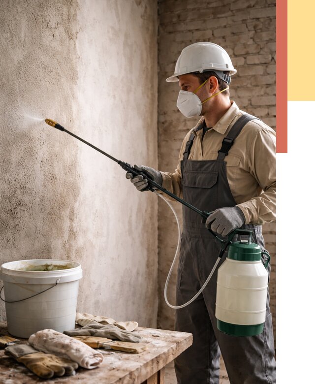 Антисептическая обработка стен в чернушке от 1219 руб. — быстро и недорого | ОТДЕЛОЧНИК-Чрш