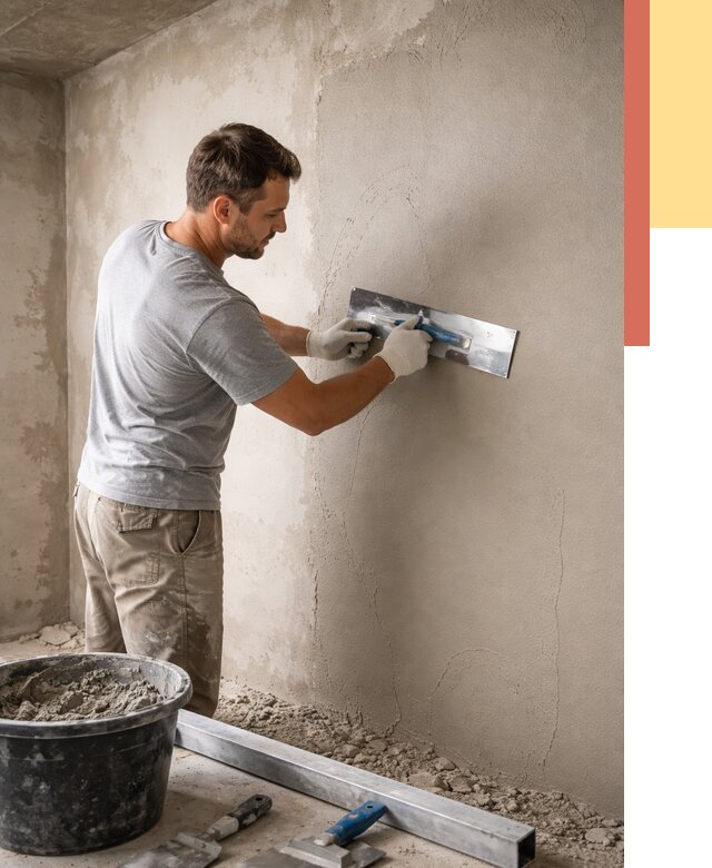 Штукатурка стен без маяков в чернушке от 7312 руб/м2 — услуги и цена | ОТДЕЛОЧНИК-Чрш