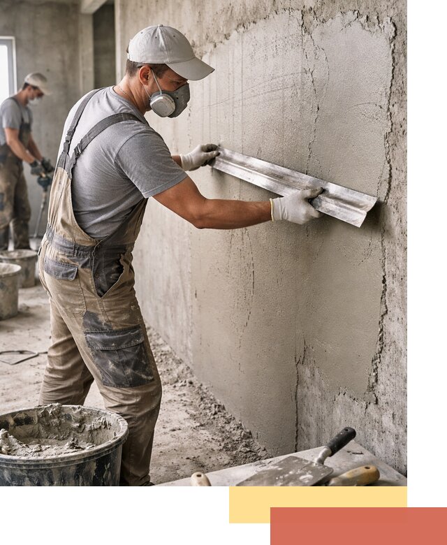 Штукатурка бетонных стен в чернушке качественно и долговечно