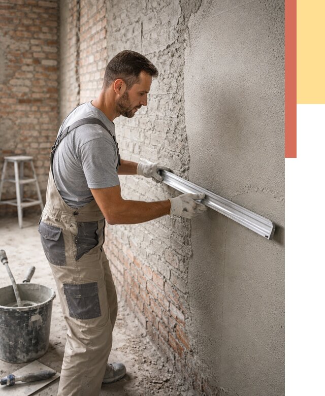 Штукатурка кирпичных стен в чернушке от 4570 руб/м2 — быстро и недорого | ОТДЕЛОЧНИК-Чрш