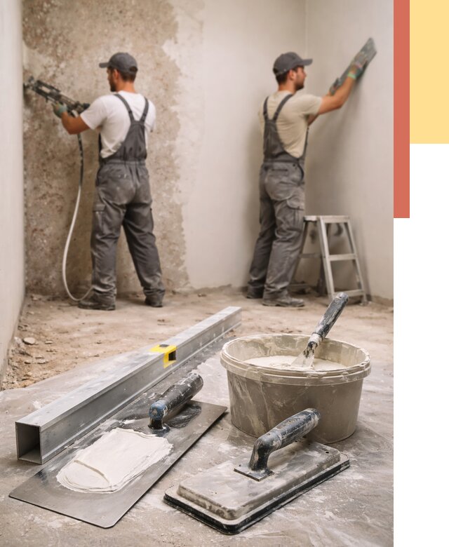 Штукатурка стен под обои в чернушке от 4570 руб./м2 — выравнивание под обои | ОТДЕЛОЧНИК-Чрш