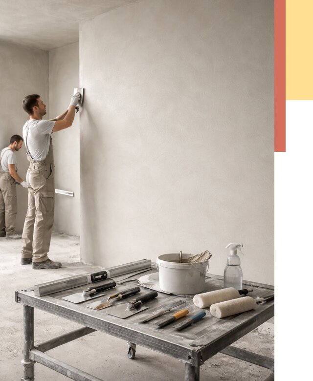 Штукатурка стен под покраску в чернушке от 4570 руб./м² — качественно и недорого | ОТДЕЛОЧНИК-Чрш