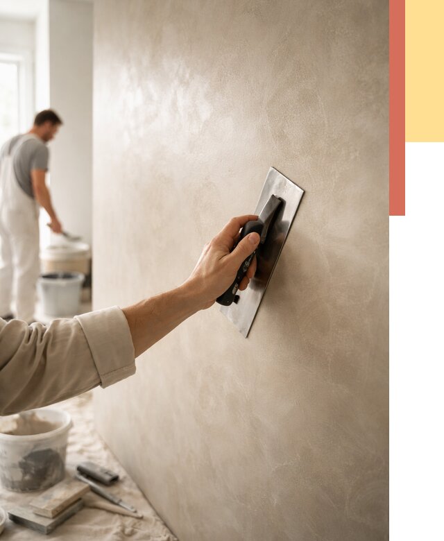 Венецианская штукатурка в чернушке от 3555 руб/м² — нанесение стен под ключ | ОТДЕЛОЧНИК-Чрш