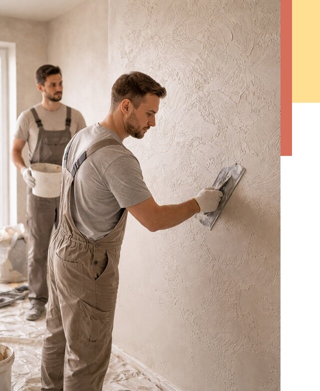 Фактурная штукатурка стен в чернушке от 4266 руб./м² — заказать под ключ | ОТДЕЛОЧНИК-Чрш