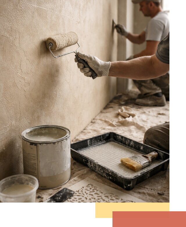 Лессирующая краска для декоративной отделки в чернушке