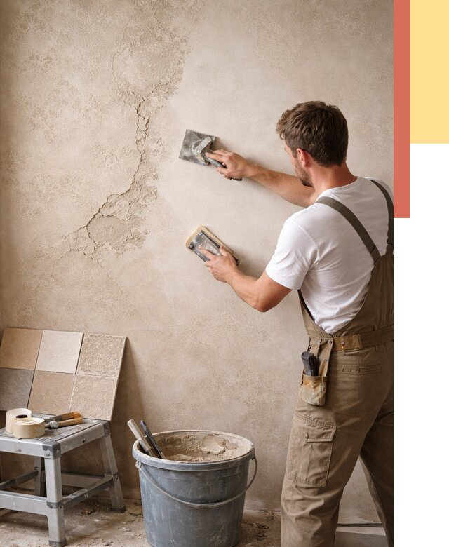 Ремонт декоративной штукатурки в чернушке от 4570 руб. под ключ | ОТДЕЛОЧНИК-Чрш