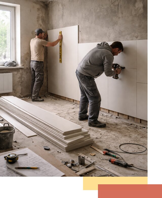 Монтаж ПВХ панелей на стены в чернушке качественно и быстро