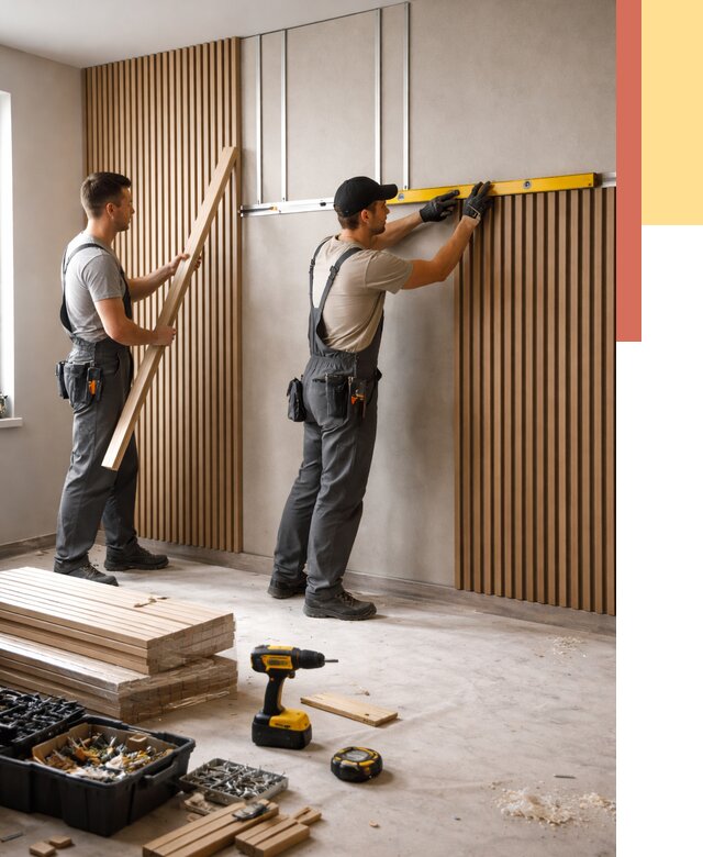 Монтаж реечных панелей на стены в чернушке от 1219 руб. — быстро и недорого | ОТДЕЛОЧНИК-Чрш