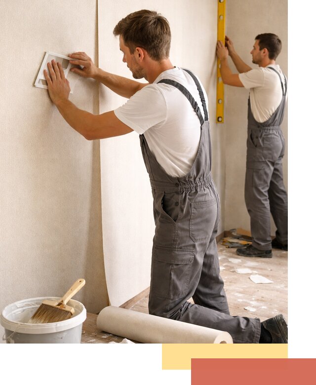 Поклейка бумажных обоев в чернушке качественно и недорого