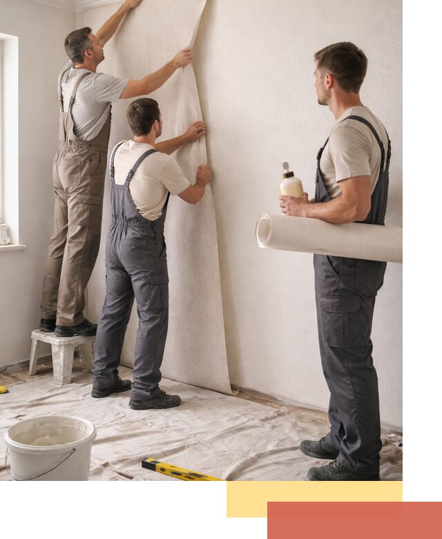 Оклейка стен обоями в чернушке — качественно и профессионально