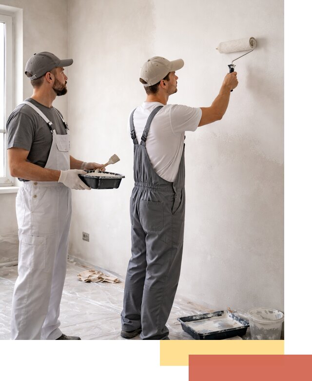 Покраска стен водоэмульсионной краской в чернушке