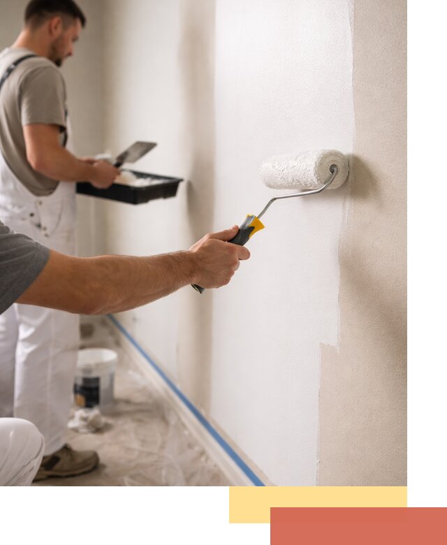 Покраска стен акриловой краской профессионально в чернушке