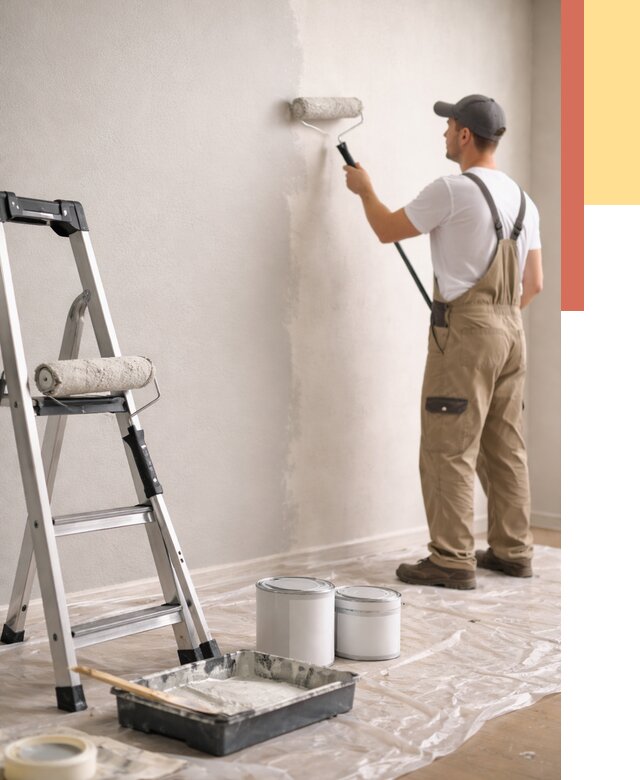 Покраска стен латексной краской в чернушке от 4570 руб. за м2 | ОТДЕЛОЧНИК-Чрш