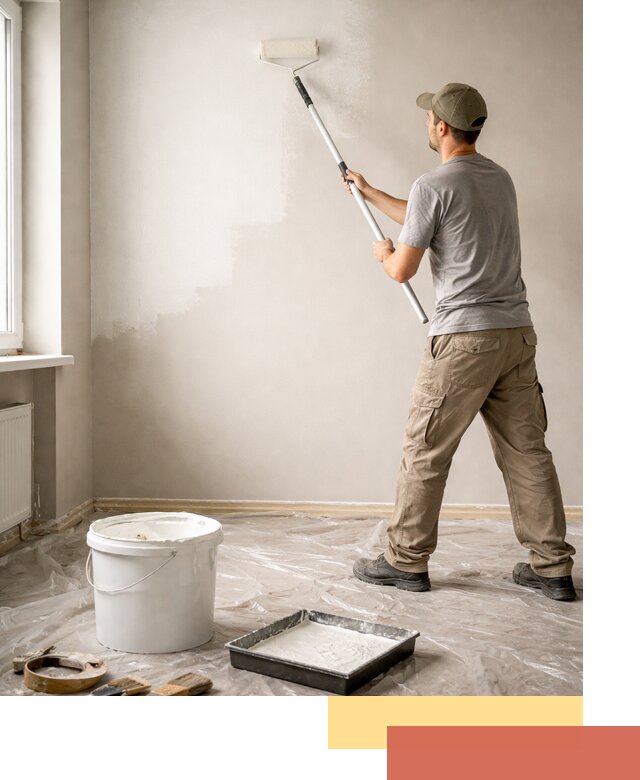 Покраска стен латексной краской в чернушке качественно и быстро