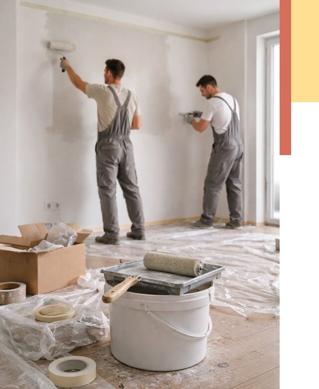 Покраска стен в квартире в чернушке от 2539 руб/м2 — быстро и недорого | ОТДЕЛОЧНИК-Чрш