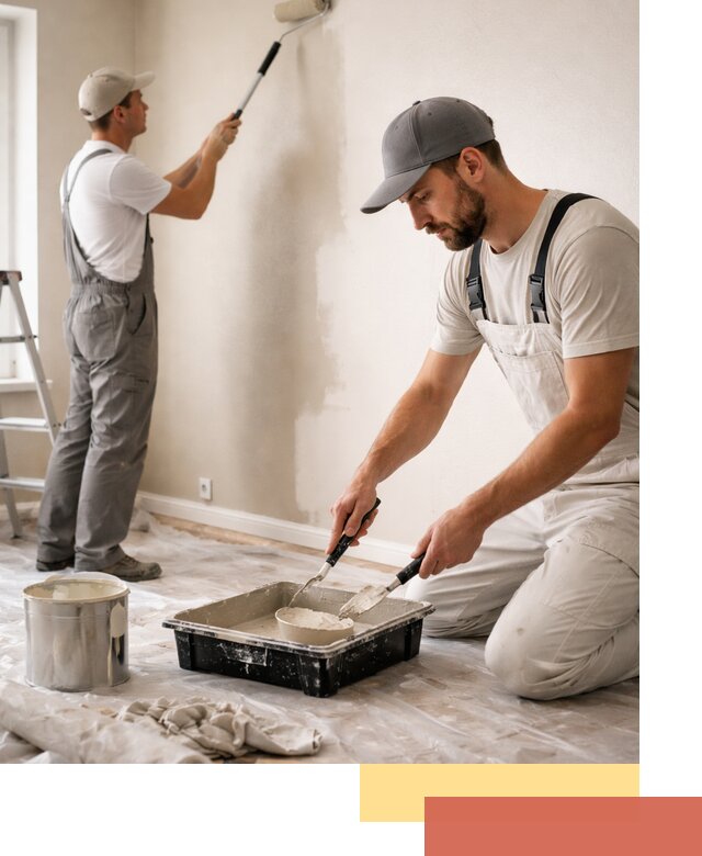 Покраска стен в квартире в чернушке — профессионально и аккуратно