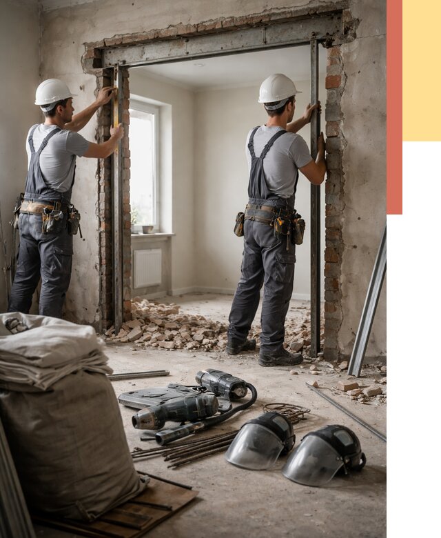 Расширение дверного проема в чернушке от 12695 руб. под ключ | ОТДЕЛОЧНИК-Чрш