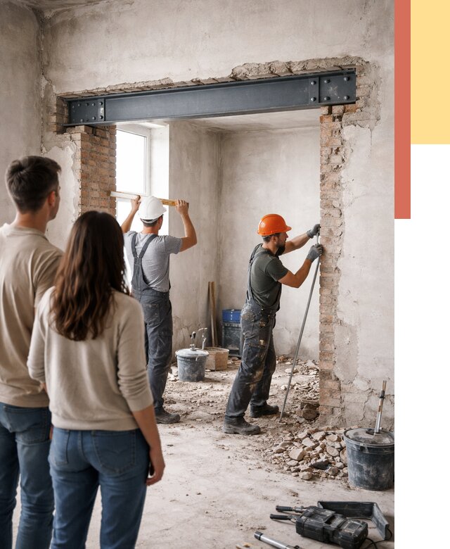 Усиление проема в стене в чернушке от 9648 руб. — усиление дверного проема металлоконструкцией | ОТДЕЛОЧНИК-Чрш