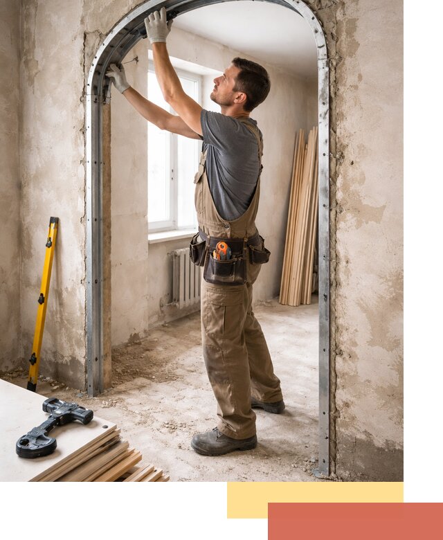 Устройство арочного проема в чернушке под ключ