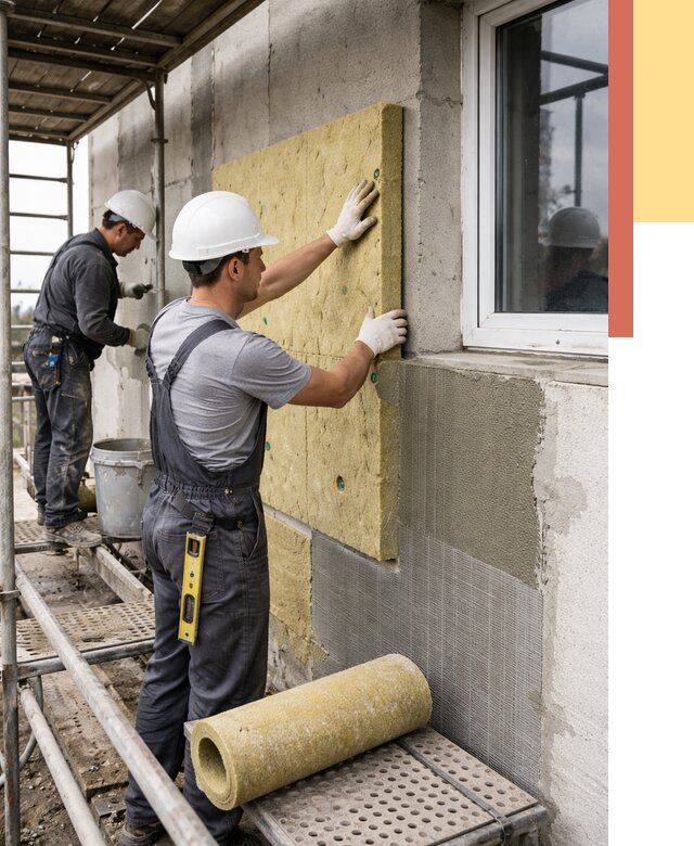 Утепление стен в чернушке от 4367 руб. под ключ — быстро и недорого | ОТДЕЛОЧНИК-Чрш