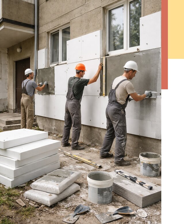 Утепление стен пенопластом в чернушке от 1777 руб. — недорого и под ключ | ОТДЕЛОЧНИК-Чрш