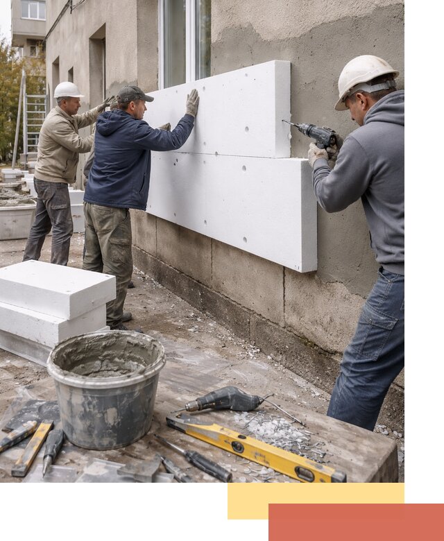 Утепление наружных стен пенопластом в чернушке