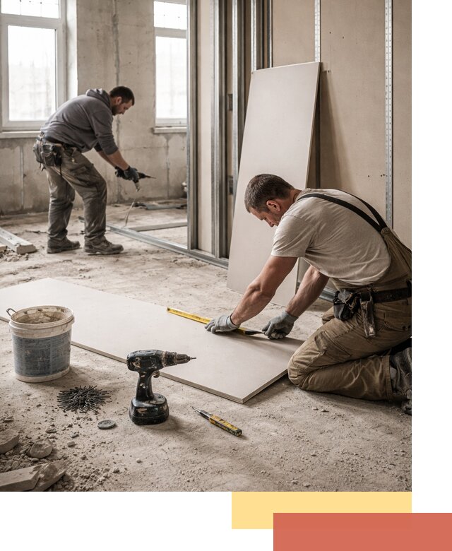 Кладка перегородок из ПГП под ключ в чернушке