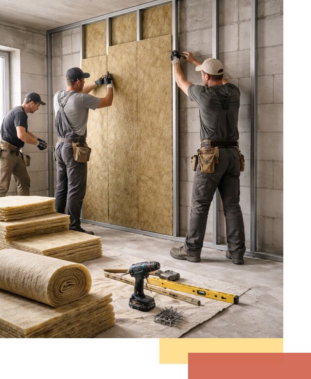 Шумоизоляция перегородок из блоков в чернушке — монтаж и защита шумоизоляцией