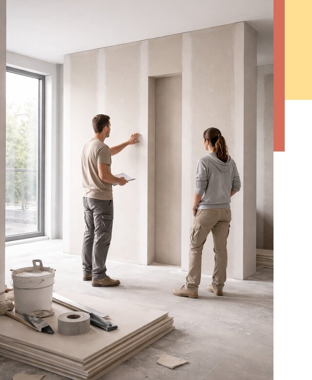 Зонирующая перегородка из гипсокартона в чернушке от 2844 руб. под ключ | ОТДЕЛОЧНИК-Чрш