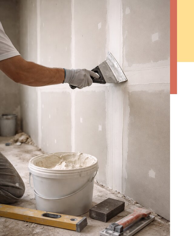 Шпаклевка перегородок из гипсокартона в чернушке от 2539 руб. — услуги ОТДЕЛОЧНИК-Чрш