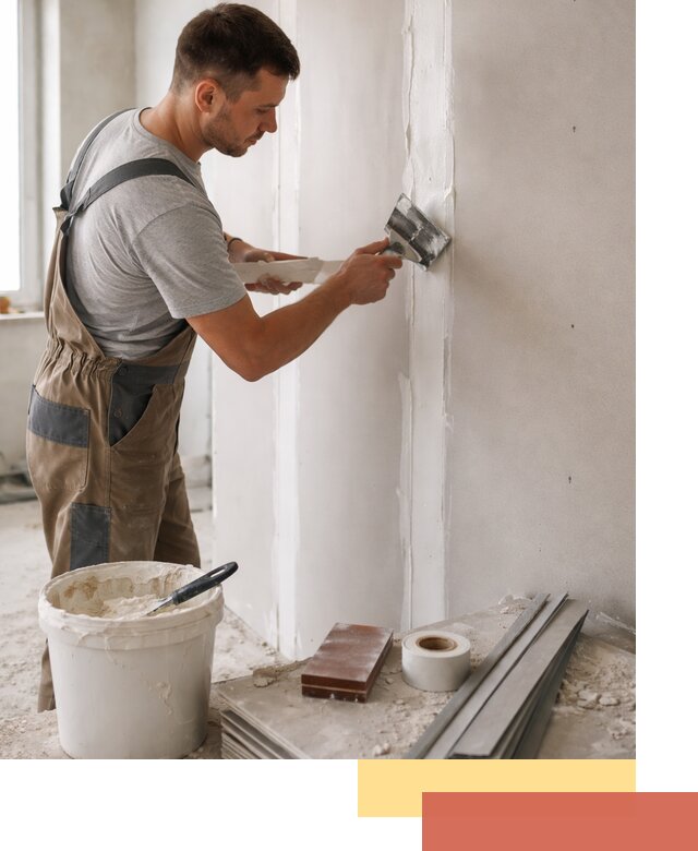 Шпаклевка перегородок из гипсокартона в чернушке качественно и быстро