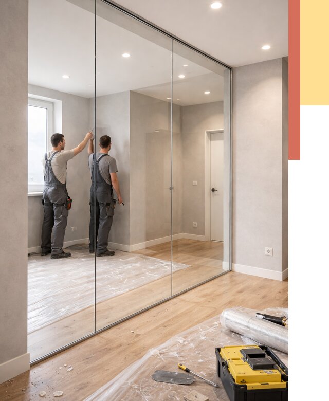 Безрамные стеклянные перегородки в чернушке — монтаж от 9648 руб. | ОТДЕЛОЧНИК-Чрш