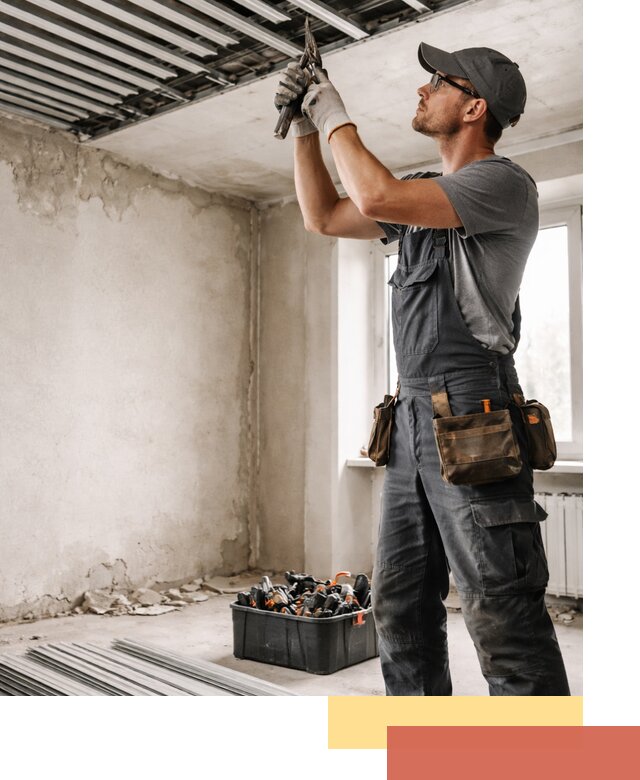 Демонтаж реечного потолка в чернушке быстро и аккуратно