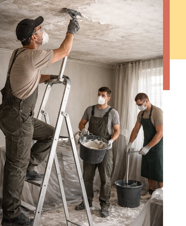 Удаление побелки с потолка в чернушке от 2539 руб. быстро и недорого | ОТДЕЛОЧНИК-Чрш