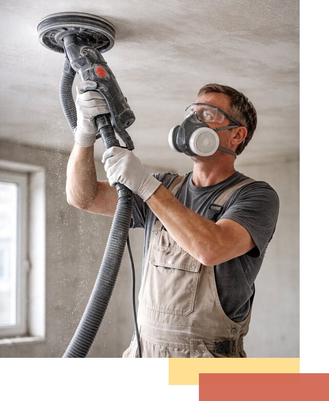 Шлифовка потолка в чернушке — качественная подготовка под отделку