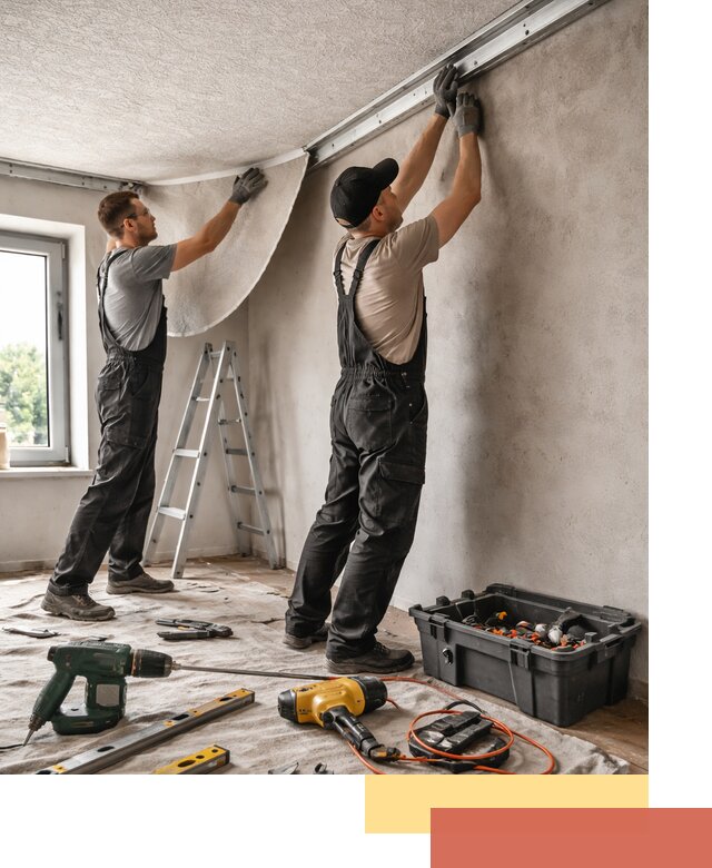 Монтаж фактурного натяжного потолка в чернушке качественно и быстро