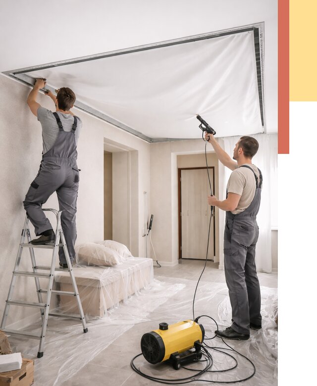 Монтаж натяжного потолка в прихожей в чернушке от 2691 руб. под ключ | ОТДЕЛОЧНИК-Чрш