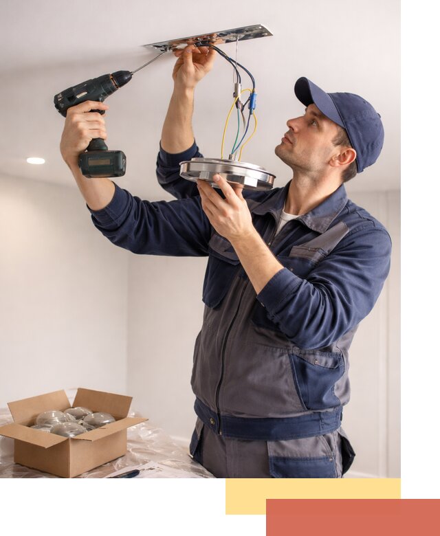 Установка люстры в натяжной потолок в чернушке