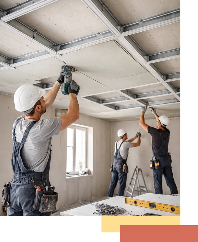 Кессонный потолок из гипсокартона под ключ в чернушке