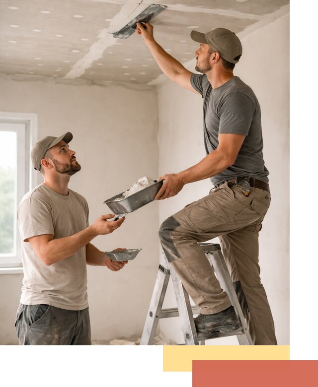 Шпаклевка потолка из гипсокартона в чернушке качественно и быстро