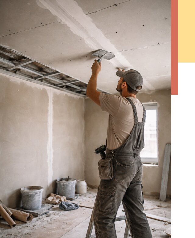 Ремонт потолка из гипсокартона в чернушке от 660 руб./м² — быстро и недорого | ОТДЕЛОЧНИК-Чрш