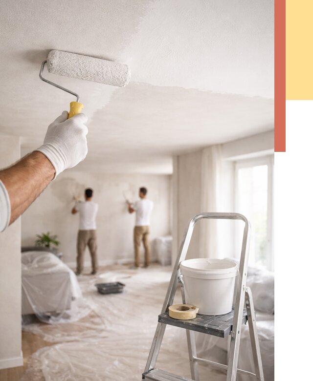 Покраска потолка акриловой краской в чернушке от 2539 руб. | ОТДЕЛОЧНИК-Чрш