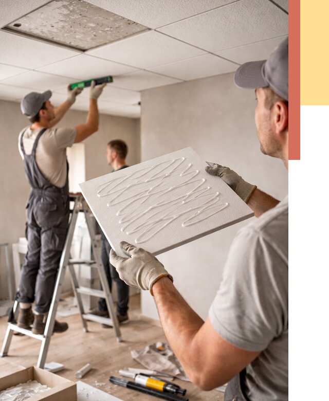 Монтаж потолочной плитки в чернушке от 4570 руб. — быстро и недорого | ОТДЕЛОЧНИК-Чрш