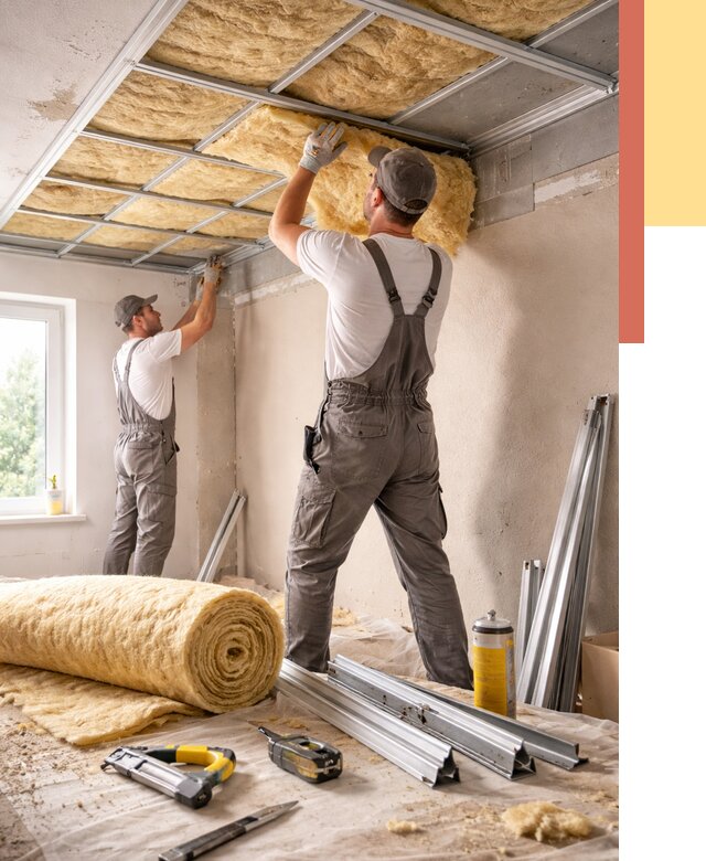 Утепление потолка в чернушке от 7312 руб/м2 — недорого, быстро, под ключ | ОТДЕЛОЧНИК-Чрш