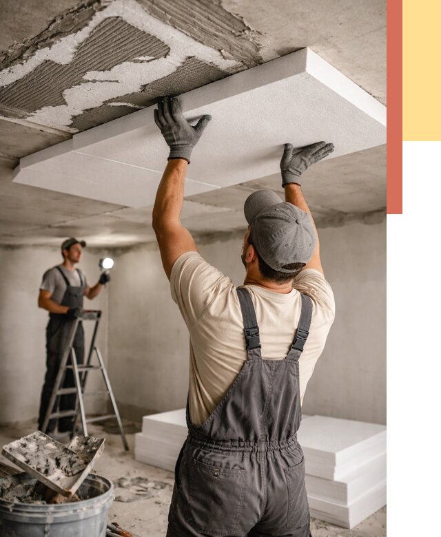 Утепление потолка пенопластом в чернушке от 4570 руб/м2 — недорого и быстро | ОТДЕЛОЧНИК-Чрш